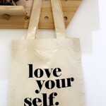 Neutral Tote Bag- Love yourself
