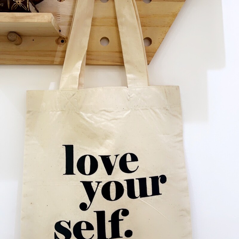 Neutral Tote Bag- Love yourself